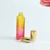 Storage Bottles Sample Vials Colorful Glass Perfume Bottle Atomizer Mini Square Flat Refillable Thick Spray Travel