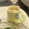 Kupalar yaratıcı meyve tutamağı seramik kahve kupa süt çayı ofis fincanları içki içmek arkadaşlar için doğum günü hediyesi