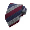 Bow Ties 8cm British Gentleman Stripe Men's Tie Suit Street Style Matching Gathering Social Festival Slips