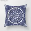 Pillow 45x45cm Bohemian Mandala Series Printed Decoration Hold case Sofa Hotel Office Car Seat Cushion Cover Home decor Y240401