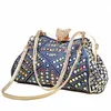 ipinee Senhoras Bolsas Mulheres Fi Sacos de Design de Marca Mulheres Sacos de Ombro Denim Rhinestes Decorativos Q6Fr #