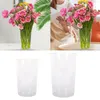 Вазы, акриловая ваза для цветов, круглая эстетичная, легкая, стильная, гидропонный контейнер для растений для гостиной, квартиры, юбилейный стол
