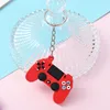 Keychains Accessories key ring designer PVC mini gamepad key chain rings classic cute red and black game machine mold backpack pendant