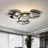 Ceiling Lights Modern Living Room Chrome Led Lamp Home Decor Bedroom Chandelier Lighting Villa Lobby Luxury Fixtures Luminaria