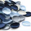 100st Silk Rose Petals Dusty Blue Navy FR Petals For Wedding Fr Girl Basket Aisle Scatter Dinner Table Home Decorati Y0em#