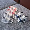 Sandaler mode sommar baby flickor pojkar sandaler nyfödda spädbarn skor avslappnad mjuk botten non-halp andningsskor före vandrare 240329