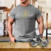 Men's T-Shirts Spartan Shield Gym Fitness Training Boxing Training T-shirt 100% Cotton O-Neck Short Sleeve Casual Mens T-shirt Size S-3XL J240330