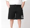 Sommarmän stor storlek shorts plus size Lose Quick-Torking Casual Sports Ice Silk Five-Point Pants 4xl 6xl 14xl 15xl 85 till 210 kg