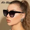 Sunglasses New Womens Cat Eye Retro Sunglasses Brand Designer Retro Gradient Sunglasses Womens Glasses Cateye Glasses J240330