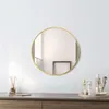 1pc Round Mounted Wall Decor Makeup Mirrors, Glass Dressing Mirror for Bathroom and Bedroom, Vanity Mirror, Home Essential