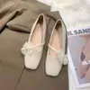 Casual Shoes Normal Leather White Ladies Summer Footwear Pink For Women 2024 Low Heel Elegant Office Moccasins Comfortable Dress