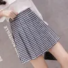 2021 New Spring Plus Size S-2XL Women High Waist Pleated Skirt Japanese School Plaid Skirt Uniform Student Girl Skirts 59Vl#