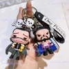 Klasyna Lanyards anime One Piece Keychian Luffy Key Chian Kawaii Zoro Chopper Sanji Nami Model wisiorek kreskówki darowizny Prezenty Boże Narodzenie T240330