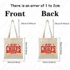 em My Chiefs Era Pattern Tote Bag Ts Merch Bolsas de ombro de lona Bolsas de loja reutilizáveis femininas Bolsa de ombro dobrável na moda 963x #