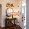 Tochic 4 -Light Farmhouse Vanity Işıkları Ayna - Ayna Dolapları için Dimmable Rustik Banyo Işık Armatürleri, Toz Odası