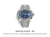 Superclone armbandsur Dayjust Luxury Watches Business Classic Diamond 41mm Automatisk man Mekanisk rostfritt stål8892344