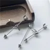 Stud Earrings 1pc Personality Punk Style Stainless Steel Hammer Scissors Arrow Hip Hop Rock Fashion Men's And Women's Jewelry Earring