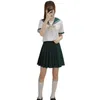 Studente di scuola superiore JK Uniforme coreana di stile preppy Sailor Donna Ragazze Estate Dr Costume stile britannico F65Y #