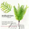 Decorative Flowers Wreaths Artificial Plants Fern Grass Wall Outdoor Decor Silk Green Leaf Plastic Home Garden Decoration Drop Deliver Dh7Ix