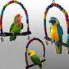 Autres fournitures d'oiseaux Swing Stand suspendu durable naturel sûr interactif jouet à mâcher divertissant perroquet