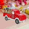 Storage Bottles Christmas Cookie Tins Candy Box Car Shape Biscuits Tinplate Containers Xmas Gift Treat Boxes Holiday