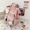 Rugzak Grote Capaciteit Harajuku Stijl Meisjes Schooltas Nylon Koreaanse Junior High School Student Eenvoud Rits Voor Vrouwen