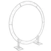 Party Decoration Large Iron Archway Props Backdrop Circle Balloon Arch for Ceremony Propoal Birthday Bakgrund 8.2ftparty Drop Deliv DHGR5