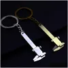 Chaveiros Lanyards Cute Mini Caliper Ferramentas Chaveiro Liga de Zinco Vernier Chaveiros S Medição Acessórios Rers L230314 Drop Dhiv1