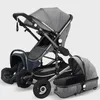 Carrinhos de bebê carrinho de bebê 3 em 1 genuíno carrinho portátil dobrável carrinho de alumínio quadro de alumínio entrega crianças maternidade dhxse