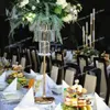 Decoração de festa 80cm / 120cm com luz candelabros acrílico castiçais mesa centerpieces flor stand castiçal decoração gota deliv dhjy0