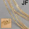 Kedjor smycken fynd grossist 20 st rose guld platta länk fyrkantiga halsband stock snabbt