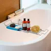 Kitchen Storage Home Intuition Stainless Steel Expandable Shower Bathtub Tray Over The Clawfoot Tub Bath Caddy