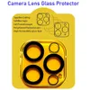 Lentille de caméra en verre trempé en soie, couverture complète de protection, pour iPhone 15 14 13 12 11 Mini Plus Pro Max Plus