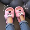 1 paire Enfants élégantes Slippers Sock-Absorbent Toddler Slippers Migne Dog Forme Open Toe Sandales Sandales