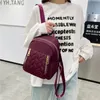 new Fi Women Backpack Urban Simple Casual Backpack Trend Travel Solid Color Bag Waterproof Lightweight Ladies Bag X5JO#