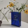 Vase Book Design Flower Vaseかわいいアクリルのためのホームオフィスの装飾ユニークな贈り物