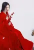 2023 Date traditionnelle chinoise Hanfu Dr pour les femmes Solide Rouge Plus Taille Chiff Costumes de danse folklorique Femme Vintage Tang Costume W1JT #