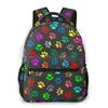 Mochila casual saco de viagem colorido animal imprime escola moda ombro para adolescente bagpack