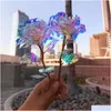 Faux Floral Greenery 10pcs Colorf Galaxy Artificial Rose Flowers Buquet for Home Wedding Decoration Prezent Walentynki Dr Dhzkc