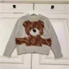 Burberrlies Luxury Designer Kids Sweater High Quality Baby Pullover Storlek 100-150 cm Fashion Letter Full Animal Pattern Jacquard Child Knitwear Aug21