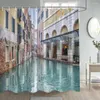 Shower Curtains Nature Landscape Curtain Rainforest Plants Flowers Waterfall Lakes Rustic Scenery Fabric Home Bathroom Decor Set