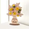 Plaques décoratives Fête des mères Holder Vase à fleurs cueillis pour Mommy Holder / Cadeaux DÉCORATIONS DE LA BALBE DE NOBAT