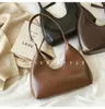retro and minimalist underarm bag, mo shaped dental bag, temperament, shoulder bag, handbag, textured women's stick bag 74iU#