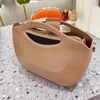 Drawstring 2024 Spring Fashion Women's Handbag Ladies Jelly Bun Mother Bag Niche Design Unisex Wide Shoulder Strap Crossbody