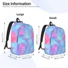 Sac à dos pour ordinateur portable, méduse Unique avec lignes blanches, sac d'école Durable pour étudiant, garçon et fille, voyage