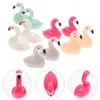 Garden Decorations Mini Harts Figures Micro Landscape Decorative Pot Toy Plastic Flamingos for Yard