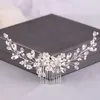 Wedding Pearl Coman grzebień do włosów do panny młodej ręcznie robione kobiety Hair Acries Headpiece Head Biżuteria i5a2#