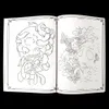 Buch Tattoo Manuskript Full Cover The Patterns of Skull Dragon God Innovation Design Character Fit for Accessories Supply 240318