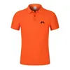 Men's T-Shirts Summer Mens Golf Shirt J Lindbergh Golf Shirt Casual Short Sleeve Breathable High Quality Mens Polo T-shirt J240330