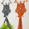 Tapestries Nordic Style Handcrafted Tapestry Creative Animal Wall Decor Bat Handwoven Hanging For With Basket Cotton Rope Plants
